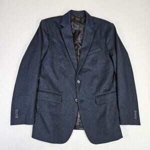 Banana Republic Performance Blazer Men 40R Standard Fit Stretch Suit Jacket Navy